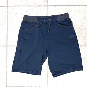 THE NORTH FACE ~ Mens sweat shorts ~ blue & charcoal ~ Medium